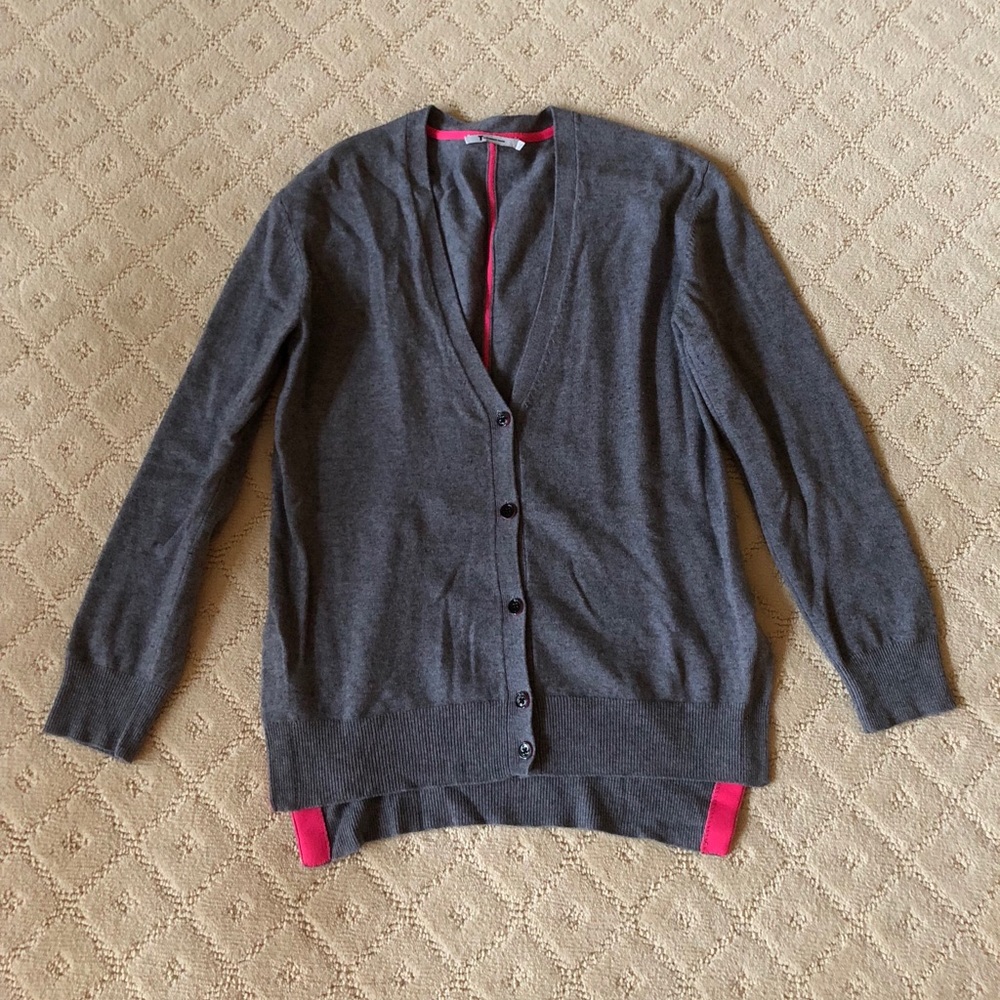 Alexander Wang Pink & Gray Cashmere Cardigan XS